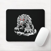 Black Jacob Fatu Wolf Mousepad (Mit Mouse)