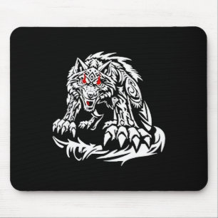 Black Jacob Fatu Wolf Mousepad
