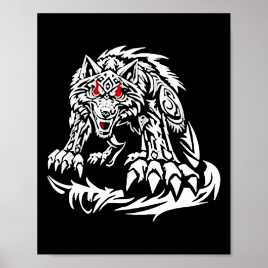 Black Jacob Fatu Wolf Poster (Vorne)