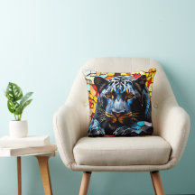 Black Jagua Mosaic-Hartglas