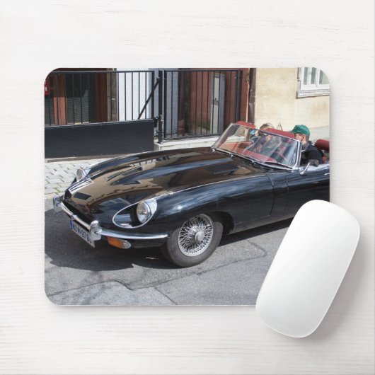 Black Jaguar E Type Mousepad (Mit Mouse)