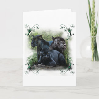 Black Jaguar Feiertagskarte