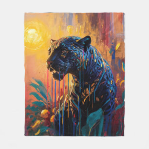 Black Jaguar Fleecedecke