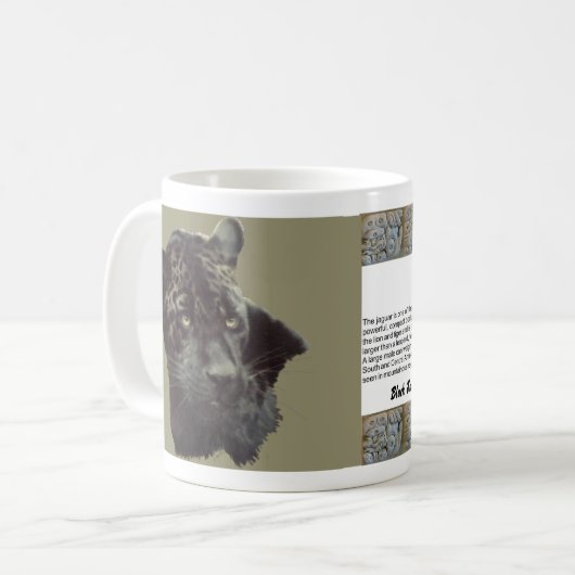 Black Jaguar Kaffeetasse (Vorderseite Links)