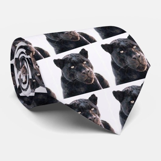 Black Jaguar Krawatte (Gerollt)