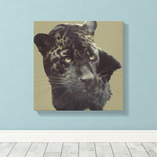 Black Jaguar Leinwanddruck (Insitu (Holzboden))