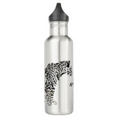 Black Jaguar Monogram Edelstahlflasche (Links)