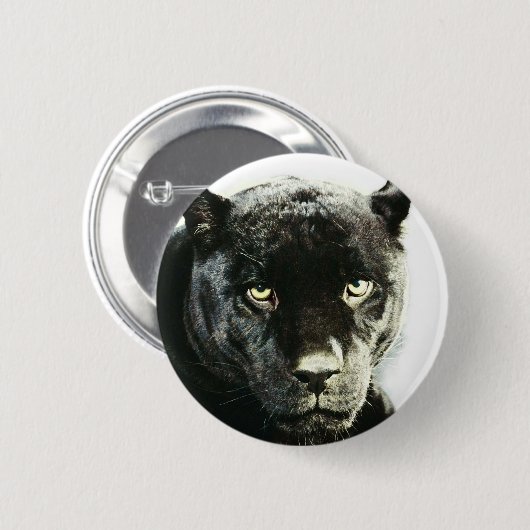 Black Jaguar Panther Button (Vorne & Hinten)
