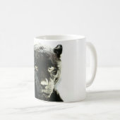 Black Jaguar Panther Kaffeetasse (VorderseiteRechts)