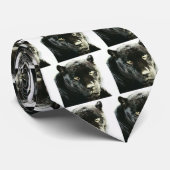 Black Jaguar Panther Krawatte (Gerollt)