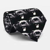 Black Jaguar Panther Krawatte (Gerollt)