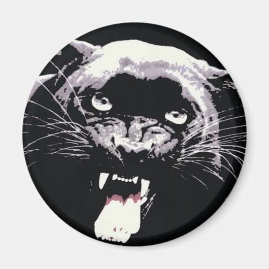 Black Jaguar Panther Magnet (Vorne)