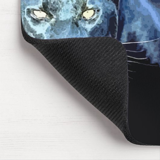 Black Jaguar Panther Mousepad (Ecke)