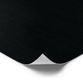 Black Jaguar Panther Poster (Ecke)