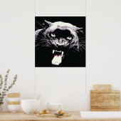 Black Jaguar Panther Poster (Küche)