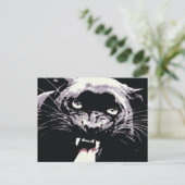 Black Jaguar Panther Postkarte (Stehend Vorderseite)