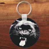 Black Jaguar Panther Schlüsselanhänger (Vorderseite)