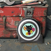 Black Jaguar Portrait Blume Maßband