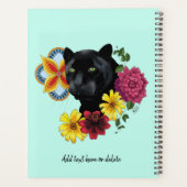 Black Jaguar Portrait Blume Planer (Rückseite)