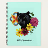 Black Jaguar Portrait Blume Planer (Vorderseite)