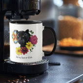 Black Jaguar Portrait Blume Tasse