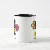 Black Jaguar Portrait Blume Tasse (Zentrum)