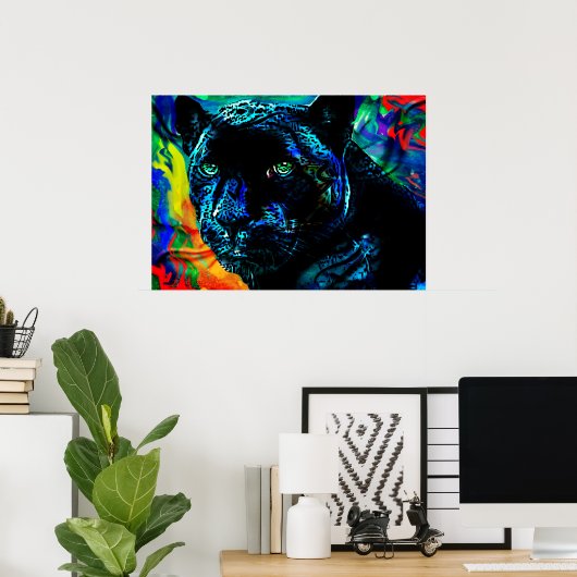 Black Jaguar Poster (Heimbüro)