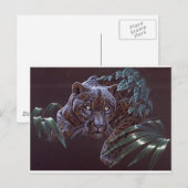Black Jaguar Postkarte (Vorne/Hinten)