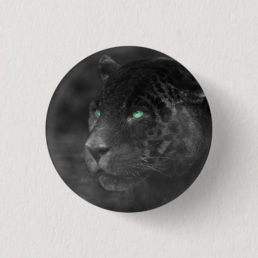 Black Jaguars Emerald Gaze Button (Vorderseite)