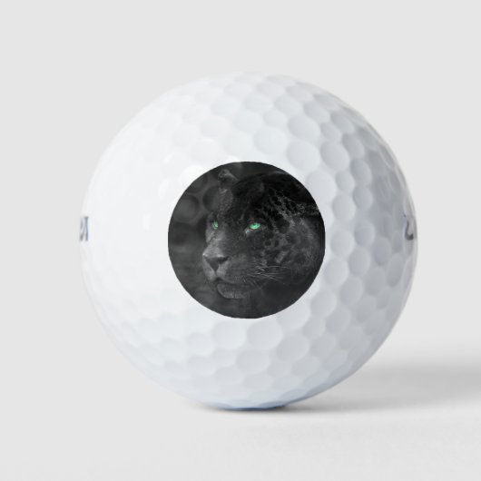 Black Jaguars Emerald Gaze Golfball (Vorderseite)