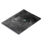 Black Jaguars Emerald Gaze Notizblock (Linke Seite)
