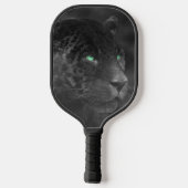 Black Jaguars Emerald Gaze Pickleball Schläger (Rückseite)