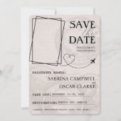 Black Jamaica Passport Save the Date (Rückseite)