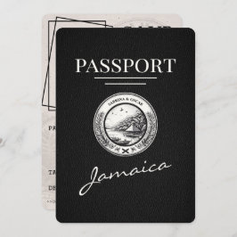Black Jamaica Passport Save the Date