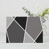 Black JanaiCreates Color Collection Invitation Einladung (Stehend Vorderseite)