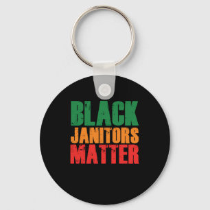 Black Janitor Matter Cleaners Service Cleaners Jan Schlüsselanhänger