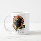 Black Japanese Catzilla Sunset - Klicken Sie auf " Kaffeetasse (Links)