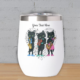 Black Jazz Cats Musik spielen Herz der schwarzen N