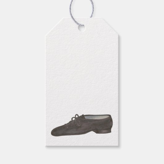 Black Jazz Dance Shoe Dancer Birthday Party Geschenkanhänger (Vorderseite)
