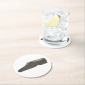 Black Jazz Dance Shoe Dancer Birthday Party Runder Pappuntersetzer (Vor Ort)