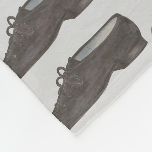 Black Jazz Dance Shoe Dancing Teacher Studio Fleecedecke (Ecke)