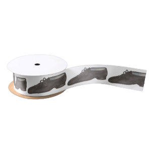 Black Jazz Dance Shoe Shoe Dancer Ribbon Satinband