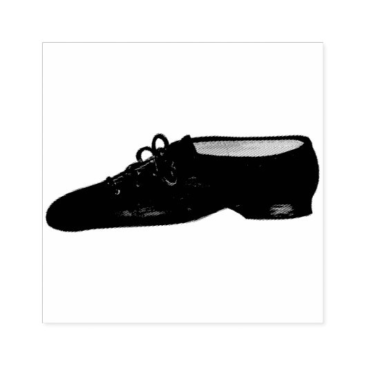 Black Jazz Dance Shoe Teacher Choreograf Gummistempel (Prägung)