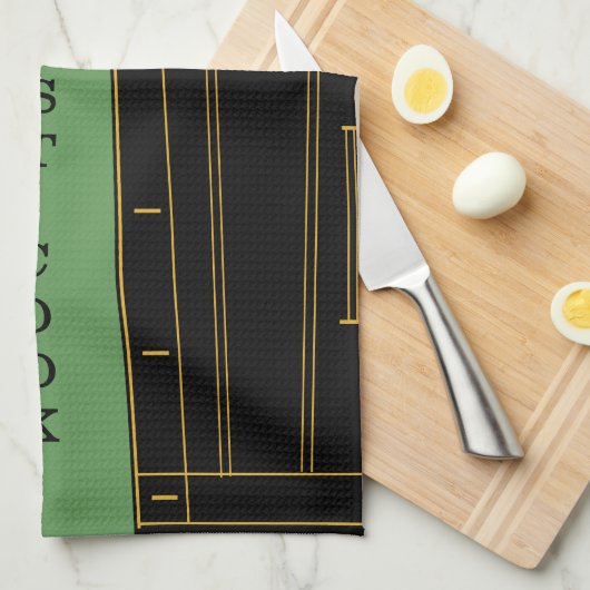 Black Jeans Jacket Funny Kitchen Handtuch Custom T (Viertel Falte)