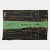 Black Jeans Jacket Funny Kitchen Handtuch Custom T (Horizontal)