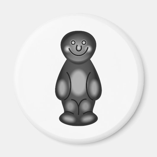 Black Jelly Baby Magnet (Vorne)