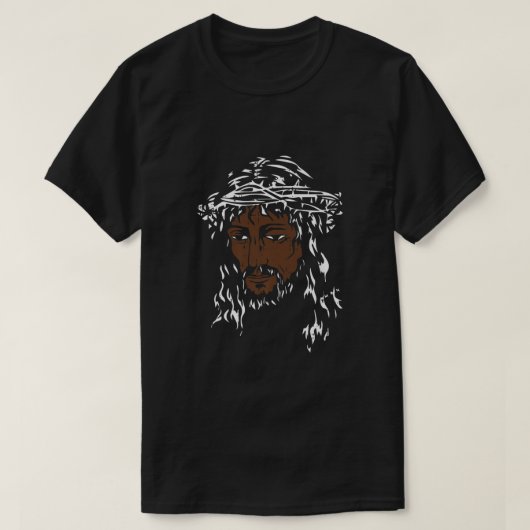 Black Jesus Black History Mont BLM Melanin Christ T-Shirt (Design vorne)