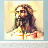 Black Jesus Christ Leinwanddruck (Insitu (Holzboden))