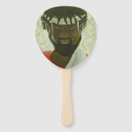 Black Jesus gibt Hand Fan zurück Fächer