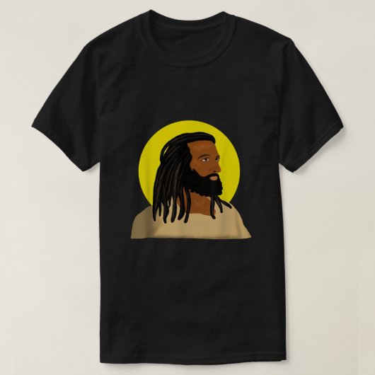Black Jesus Locs African American Religious1462 T-Shirt (Design vorne)